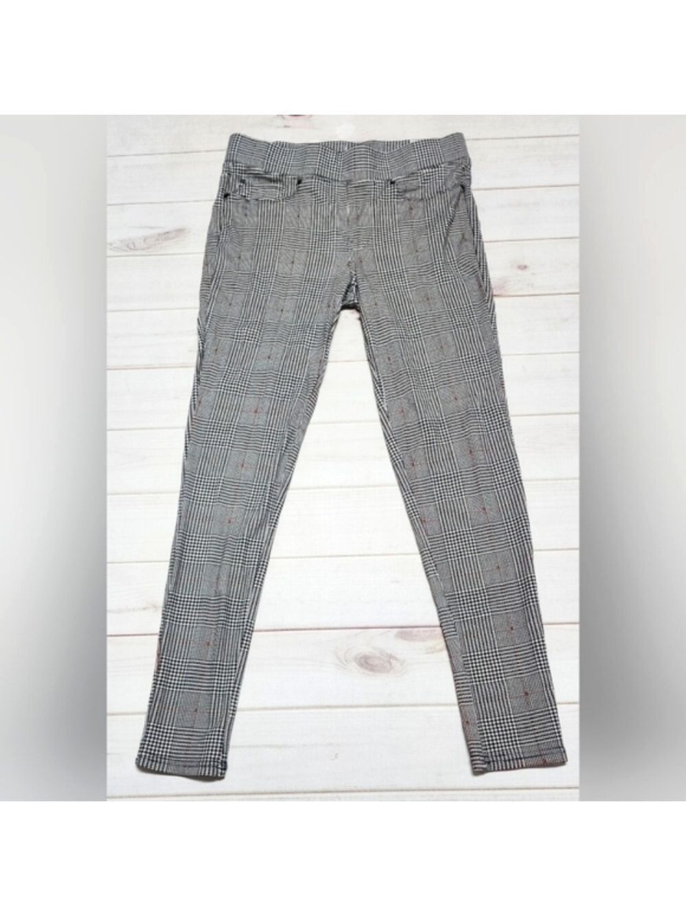 Seven7 Plaid Pull On Ponte Leggings Small - New Without Tags